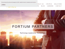 Tablet Screenshot of fortiumpartners.com